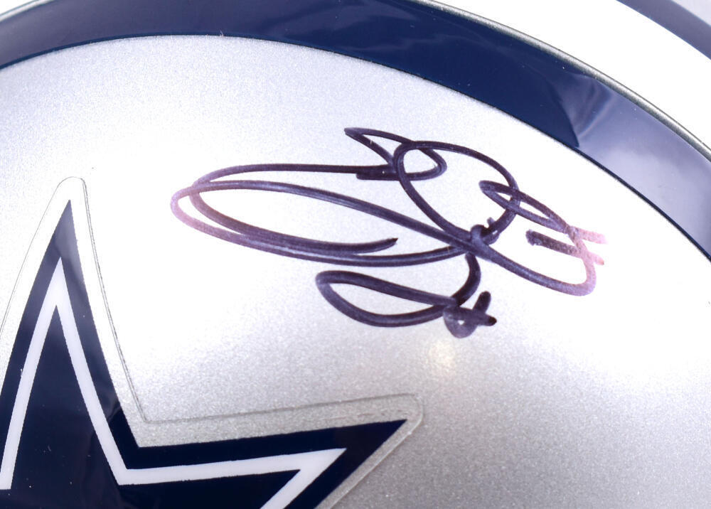 Emmitt Smith Autographed Dallas Cowboys Mini Helmet-Beckett W Hologram *Black