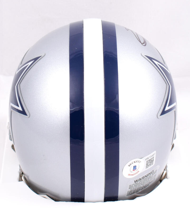 Emmitt Smith Autographed Dallas Cowboys Mini Helmet-Beckett W Hologram *Black