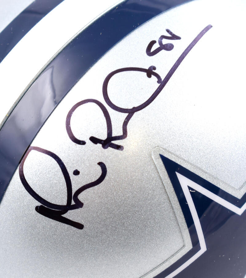 Michael Irvin Autographed Dallas Cowboys Mini Helmet- Beckett W *Black