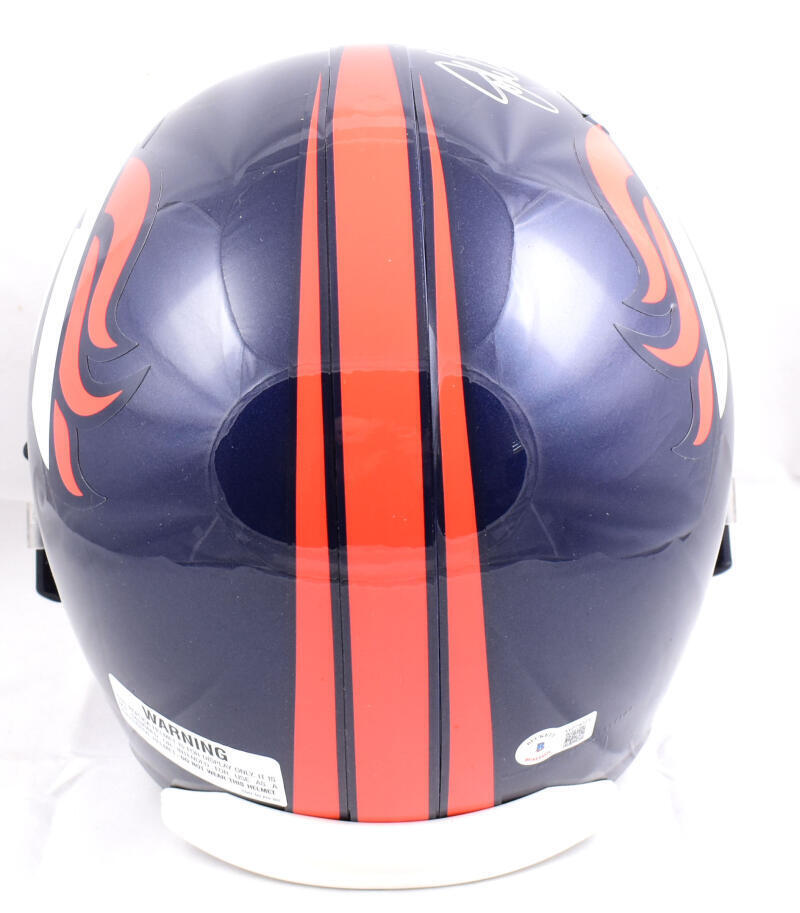John Elway Autographed Denver Broncos F/S Helmet- Beckett W Hologram *Silver