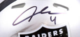 Aidan O'Connell Autographed Raiders Speed Mini Helmet-Beckett W Hologram *Thin