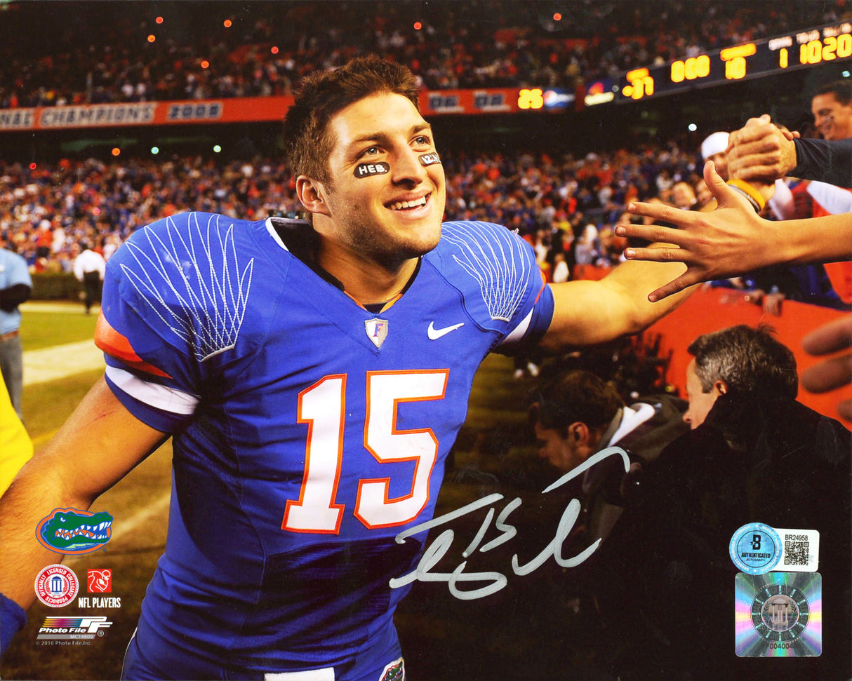 Florida Tim Tebow Authentic Signed 8x10 Vertical Photo Autographed BAS #BR24958