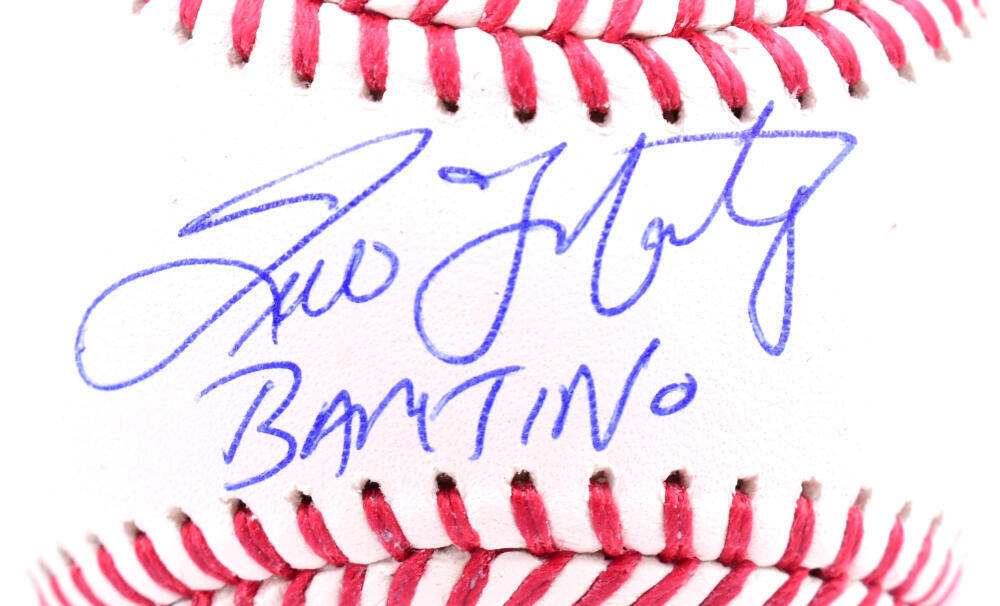 Tino Martinez Autographed Rawlings OML Baseball w/ Bam-Tino - Beckett W Hologram