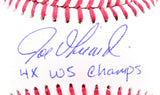 Joe Girardi Autographed OML Baseball w/ 4x WS Champs - Beckett W Holo