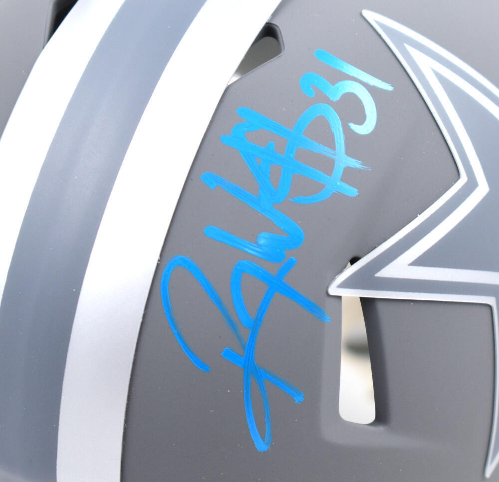 Roy Williams Autographed Dallas Cowboys Slate Speed Mini Helmet-Beckett W Holo
