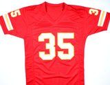 Christian Okoye Autographed Red Pro Style Jersey - Beckett W Hologram *Black