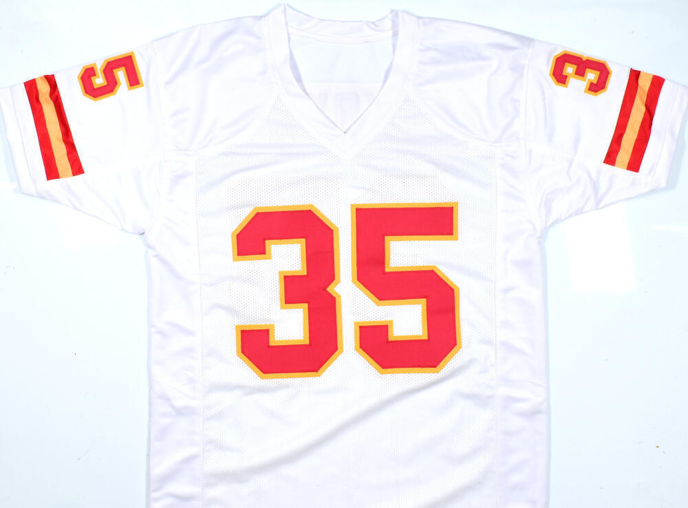 Christian Okoye Autographed White Pro Style Jersey - Beckett W Hologram *Black