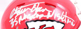 Christian Okoye Signed Chiefs Speed Mini Helmet w/ Nigerian Nightmare- Beckett W
