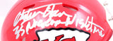 Christian Okoye Signed Chiefs Speed Mini Helmet w/ Nigerian Nightmare- Beckett W