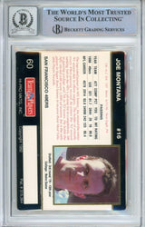 1992 Action Packed Rookie Update #60 Joe Montana San Francisco 49ers BGS Auto