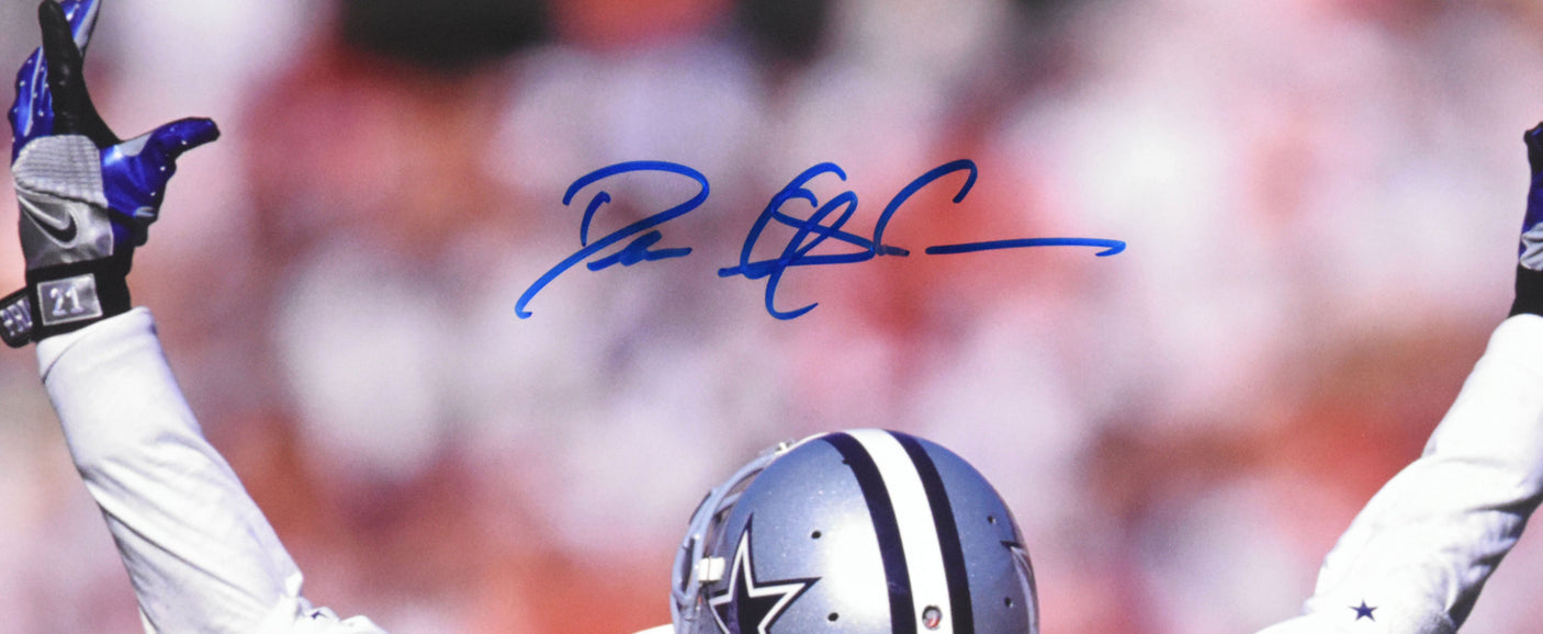 Deion Sanders Autographed Dallas Cowboys 16x20 Arms Up Photo-Beckett W Hologram