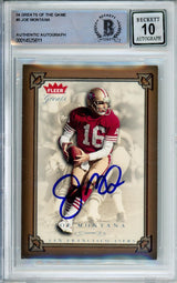 2004 Fleer Greats of the Game #6 Joe Montana Auto San Francisco 49ers BGS Auto