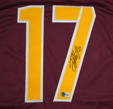 Terry McLaurin Autographed Maroon Pro Style Jersey-Beckett W Hologram *Black