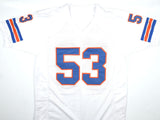 Randy Gradishar Autographed White Pro Style Jersey w/HOF - Beckett W Hologram