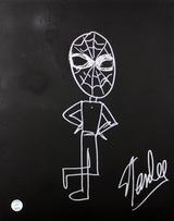 Stan Lee Authentic Signed 16x20 Canvas w/ Spider-man Sketch PSA/DNA #W00382