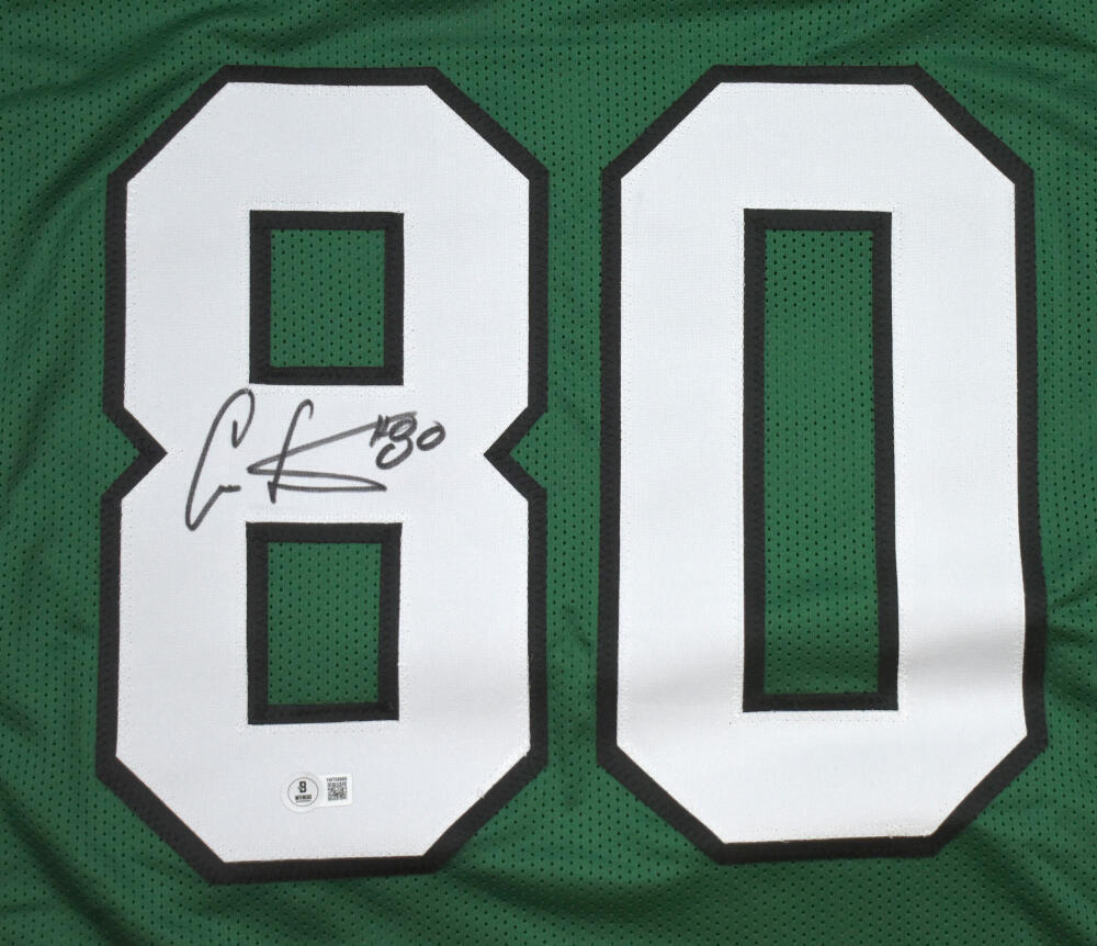Cris Carter Autographed Green Pro Style Jersey-Beckett W Hologram *Black