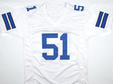 Ken Norton Jr. Autographed White Jersey - Prova *Silver