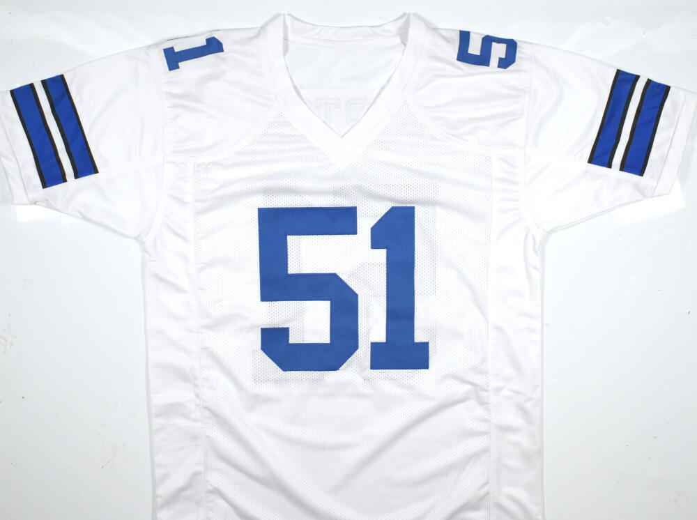 Ken Norton Jr. Autographed White Jersey - Prova *Silver
