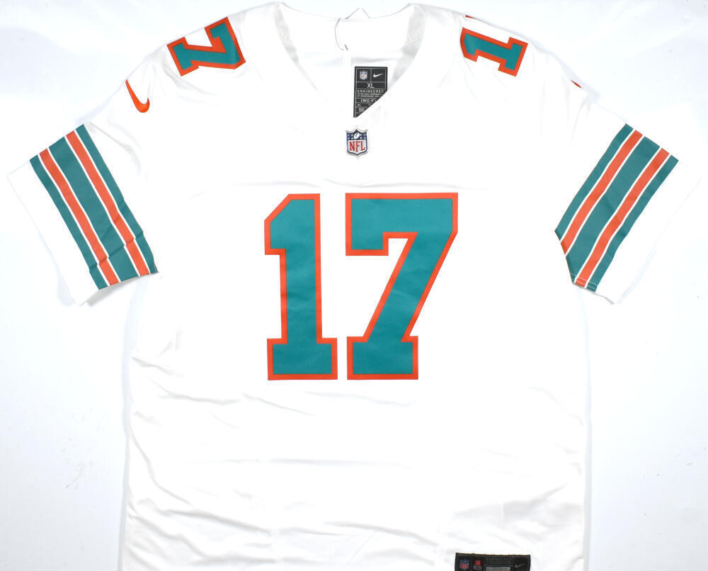 Jaylen Waddle Autographed Dolphins White Nike Vapor Limited Jersey - Fanatics