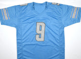 Jameson Williams Autographed Blue Pro Style Jersey *Grey 9 - Beckett W Hologram