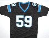 Luke Kuechly Autographed Black Pro Style Jersey-Beckett W Hologram *Black