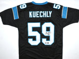 Luke Kuechly Autographed Black Pro Style Jersey-Beckett W Hologram *Black