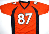 Ed McCaffrey Autographed Orange Pro Style Jersey - Beckett W Hologram *Black