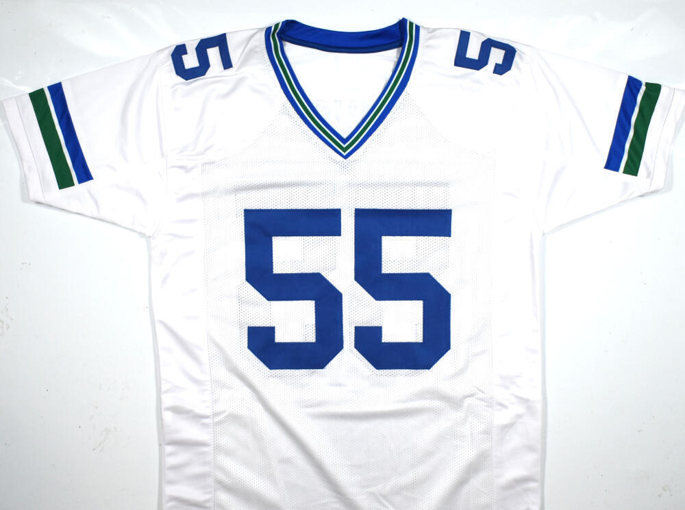 Brian Bosworth Autographed White Pro Style Jersey- Beckett W Hologram *Silver