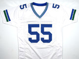 Brian Bosworth Autographed White Pro Style Jersey- Beckett W Hologram *Silver