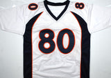 Rod Smith Autographed White Pro Style Jersey - Beckett W Hologram *Silver