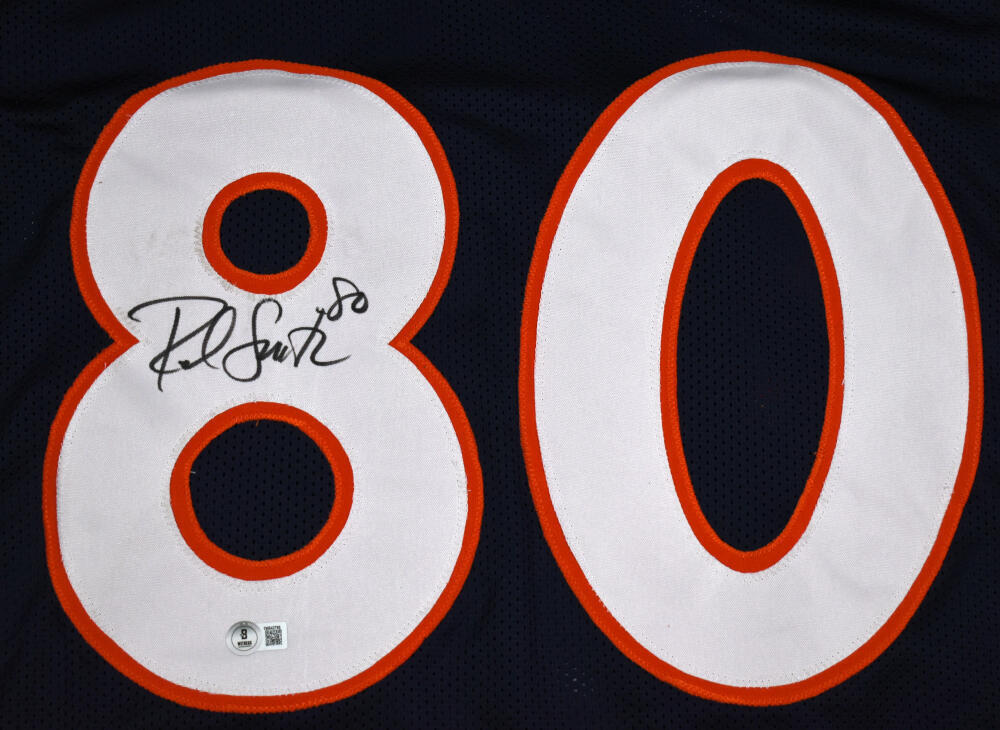 Rod Smith Autographed Blue Pro Style Jersey - Beckett W Hologram *Black