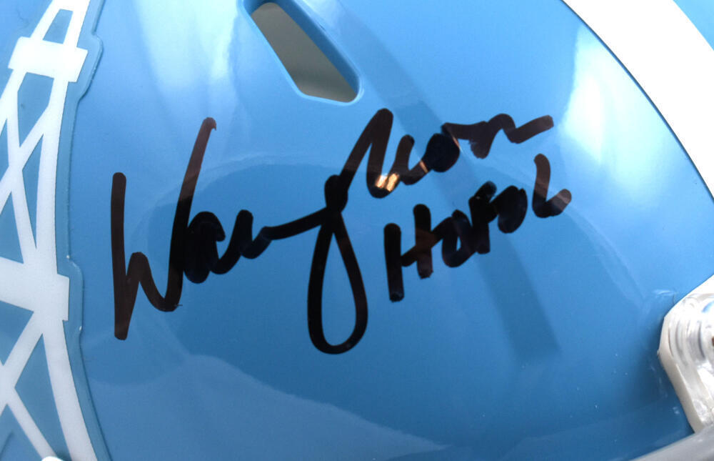 Warren Moon Signed Houston Oilers 60-62 Speed Mini Helmet w/HOF - Beckett W Holo