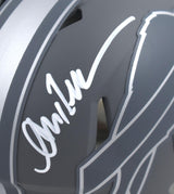Andre Reed Autographed Buffalo Bills Slate Speed Mini Helmet - Beckett W Holo