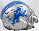 Jameson Williams Autographed Detroit Lions Speed Mini Helmet-Beckett W Hologram