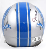 Jameson Williams Autographed Detroit Lions Speed Mini Helmet-Beckett W Hologram