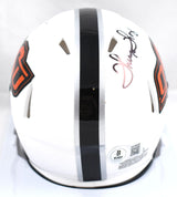 Thurman Thomas Autographed Oklahoma State White Speed Mini Helmet-Beckett W Holo