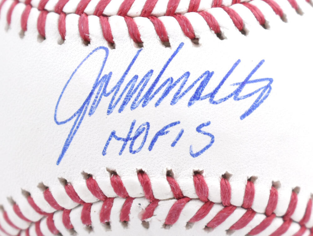 John Smoltz Autographed Rawlings OML Baseball With HOF- Beckett W Hologram *Blue