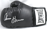 Tommy Hearns Autographed Black Everlast Boxing Glove *Left - Beckett W Hologram