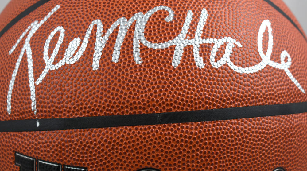 Kevin McHale Autographed Official NBA Wilson Basketball - Beckett W Holo *Silver