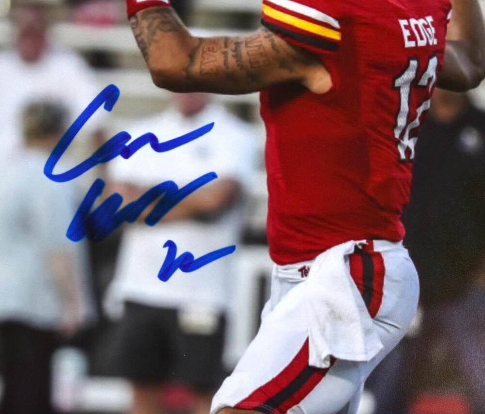Cameron Edge Autographed Maryland Terps 8x10 Passing Photo-Beckett W Hologram