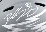 Dallas Goedert Autographed Philadelphia Eagles F/S Slate Speed Helmet - Fanatics