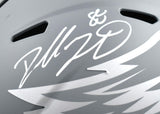 Dallas Goedert Autographed Philadelphia Eagles F/S Slate Speed Helmet - Fanatics