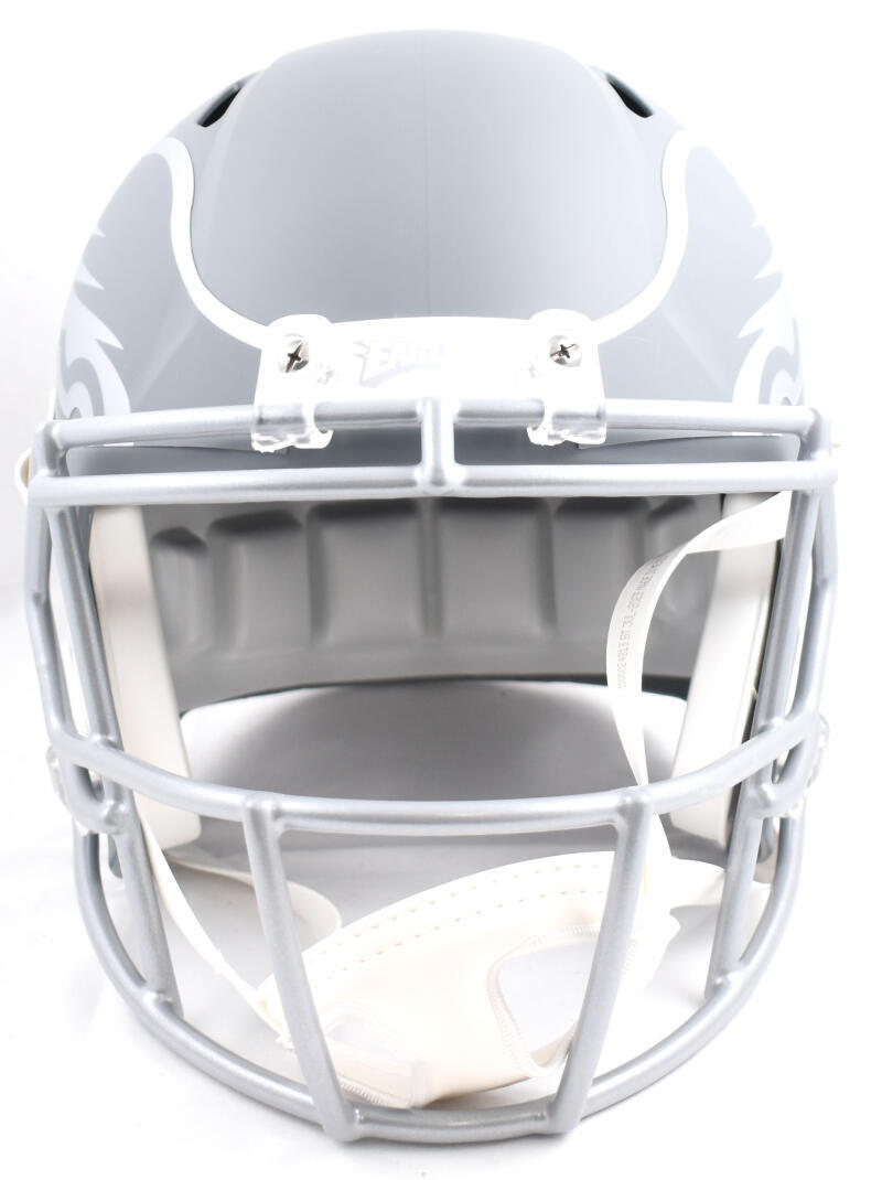 Dallas Goedert Autographed Philadelphia Eagles F/S Slate Speed Helmet - Fanatics