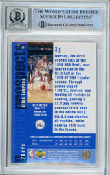 1996-97 Upper Deck SP #141 Allen Iverson RC 76ers BGS Autograph 10