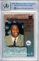 1996-97 Skybox Premium #85 Allen Iverson RC 76ers BGS Autograph 10