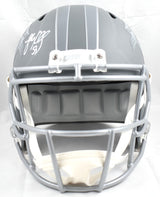 Luke Kuechly Autographed Carolina Panthers F/S Slate Speed Helmet-Beckett W Holo
