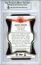 2014 Topps Platinum Die Cut #PDCJM Johnny Manziel RC Cleveland Browns BGS Auto