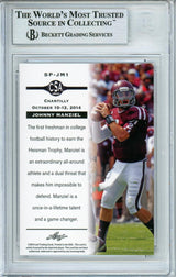 2014 Leaf TRISTAR Promo #SPJM1 Johnny Manziel RC A&M BGS Autograph 10