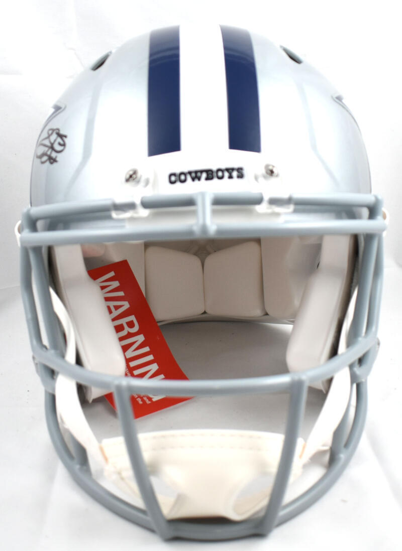 Emmitt Smith Autographed Cowboys F/S Speed Authentic Helmet - Beckett W Hologram