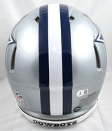 Emmitt Smith Autographed Cowboys F/S Speed Authentic Helmet - Beckett W Hologram